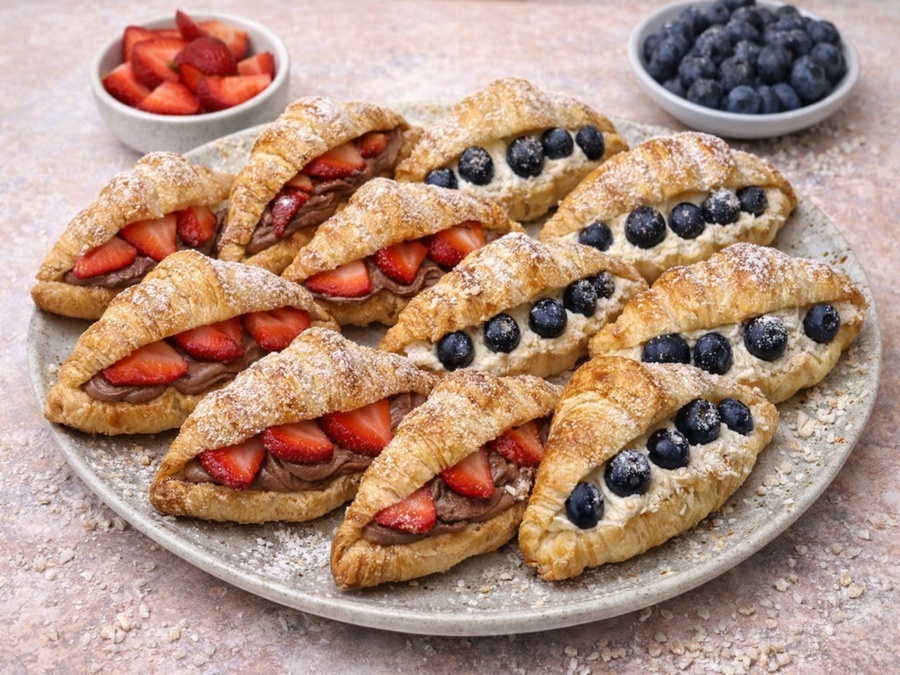 Мини кроасани с масло – сладки